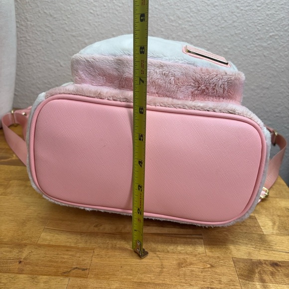 Loungefly Sanrio My Melody & Flat Mouse Plush Mini Backpack Pink Sherpa Kawaii - Picture 9 of 16